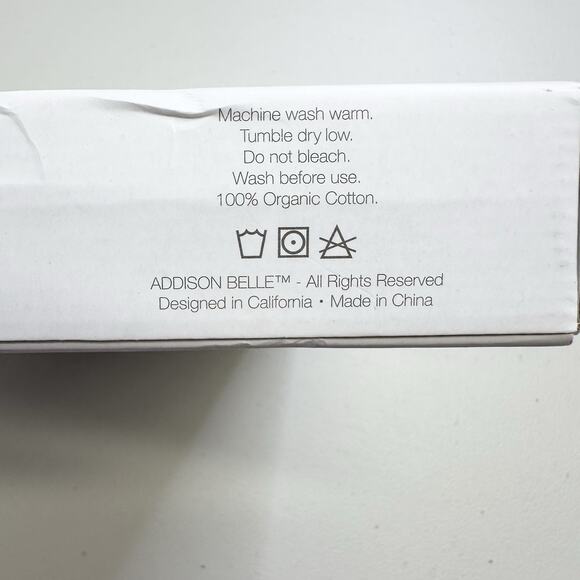 ADDISON BELLE NEW Organic 100% Cotton Fitted Crib Sheet OUTER SPACE - Picture 2 of 5